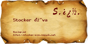 Stocker Éva névjegykártya