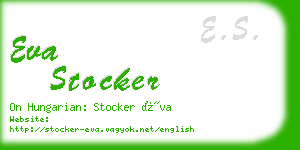 eva stocker business card